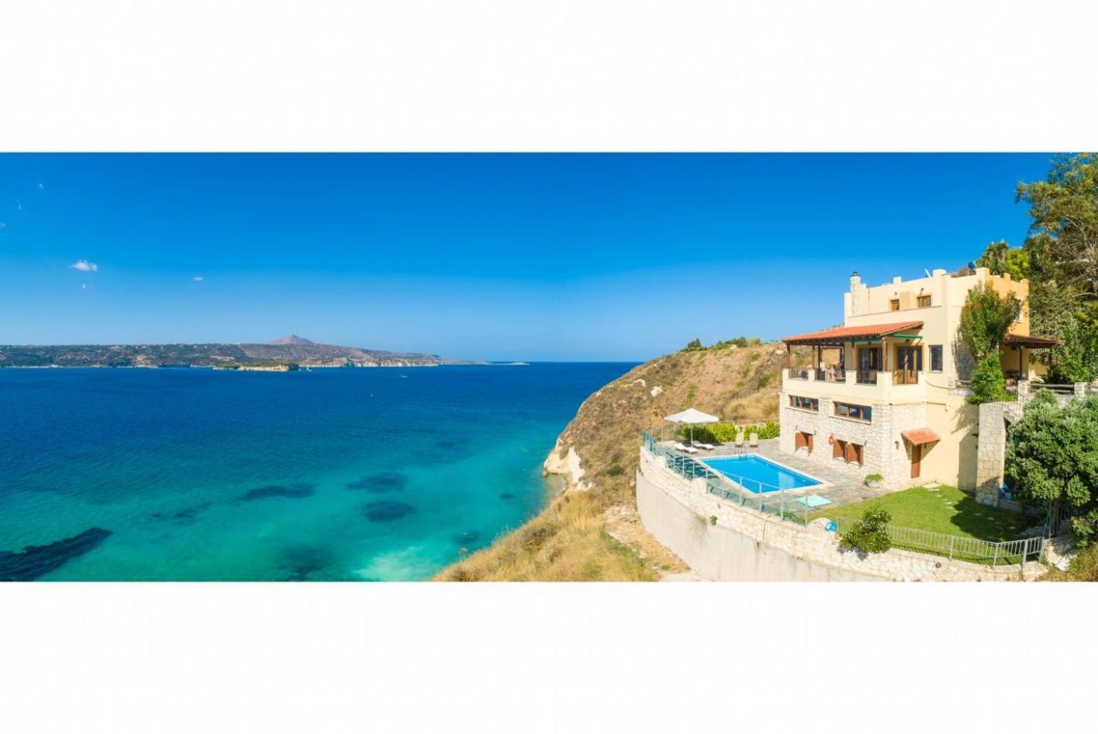 Kalámion Souda Bay Viewヴィラ エクステリア 写真